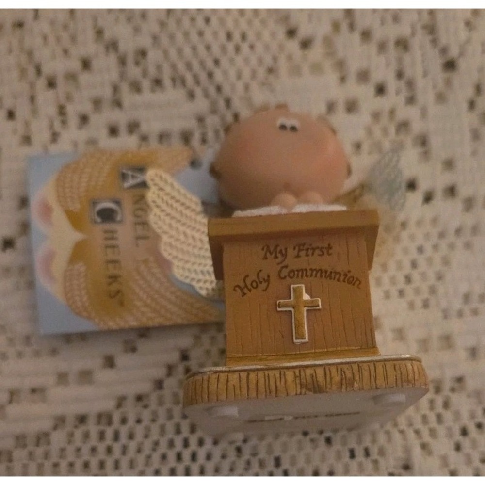 Angel Cheeks Figurine Item# 31910 My First Holy Communion Russ Kirks Kritters
